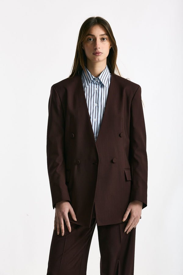 Blazer over burgundy donna Marsēm