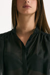 Camicia in voile MARSEM  Colore nero donna Marsēm - 5