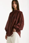 Camicia in voile MARSEM bordeaux donna Marsēm - 1