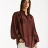 Camicia in voile MARSEM bordeaux donna Marsēm - 6
