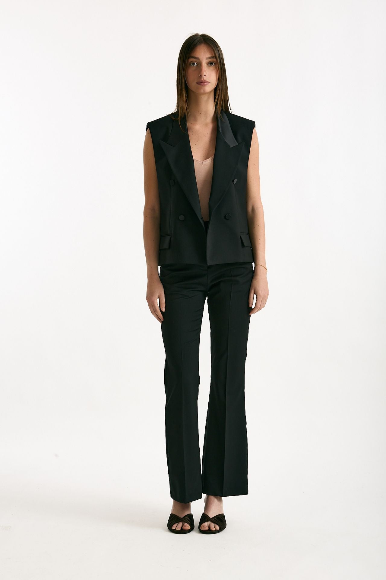 Blazer crop nero donna Marsēm - 1