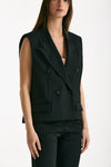 Blazer crop nero donna Marsēm - 5
