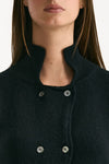 Maglia in cotone nero donna Marché des palmiers - 4