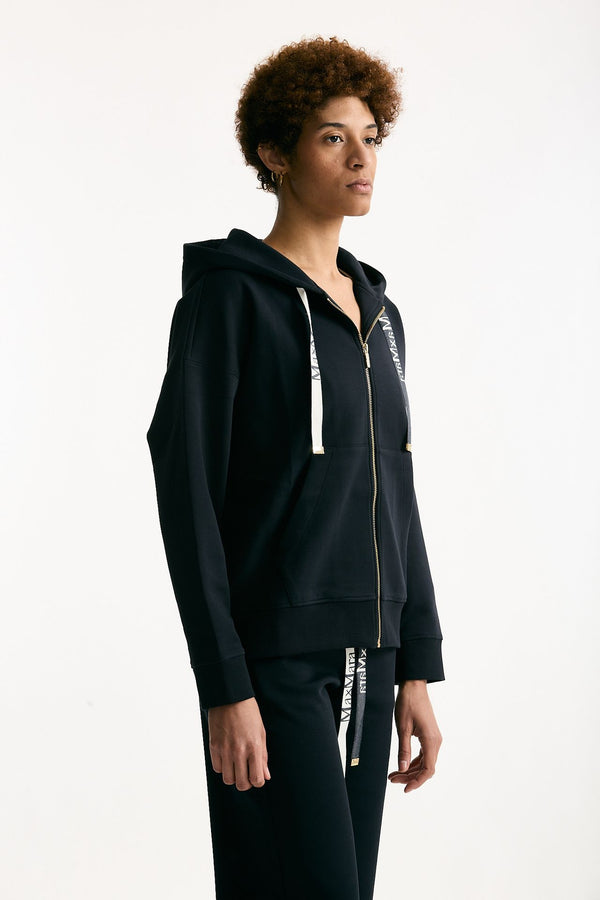 Felpa JOUR con cappuccio blu donna Max mara s