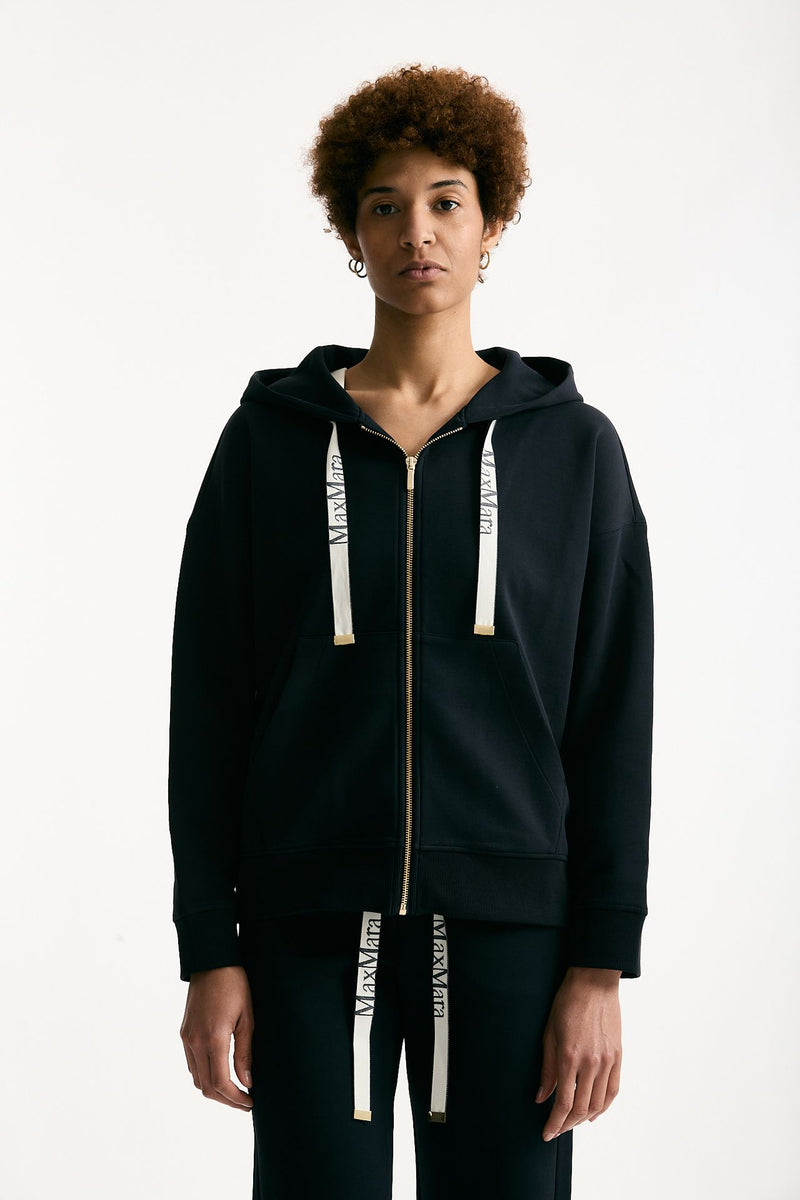 Felpa JOUR con cappuccio blu donna Max mara s - 6