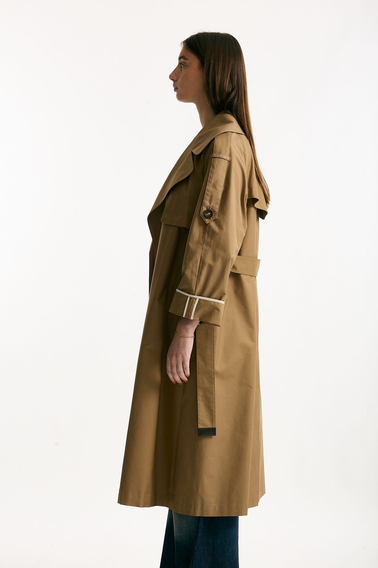 Trench over TRENCH in twill antigoccia cammello donna Max mara s - 2
