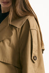 Trench over TRENCH in twill antigoccia cammello donna Max mara s - 8