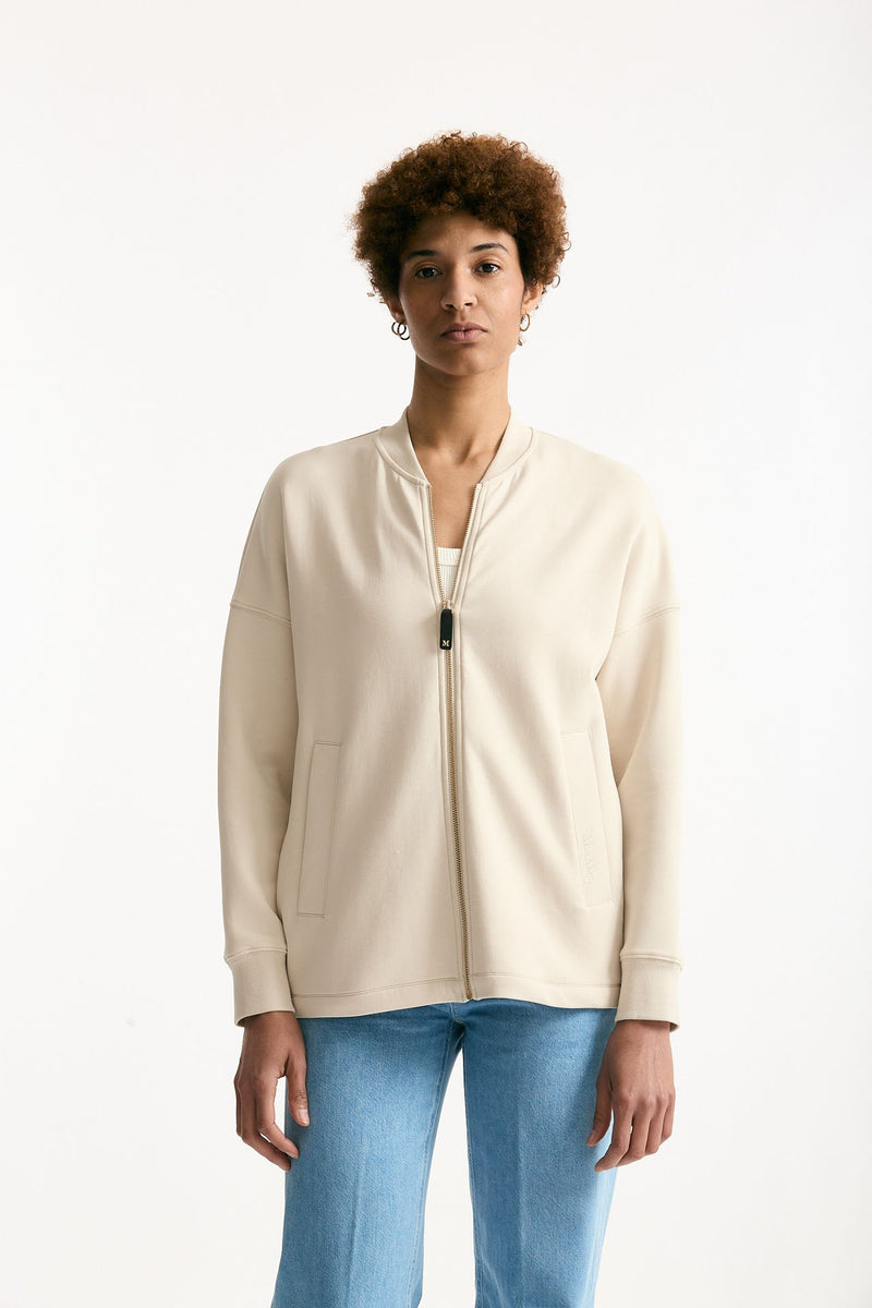 Giacca RADIOSO in felpa jersey panna donna Max mara s - 6