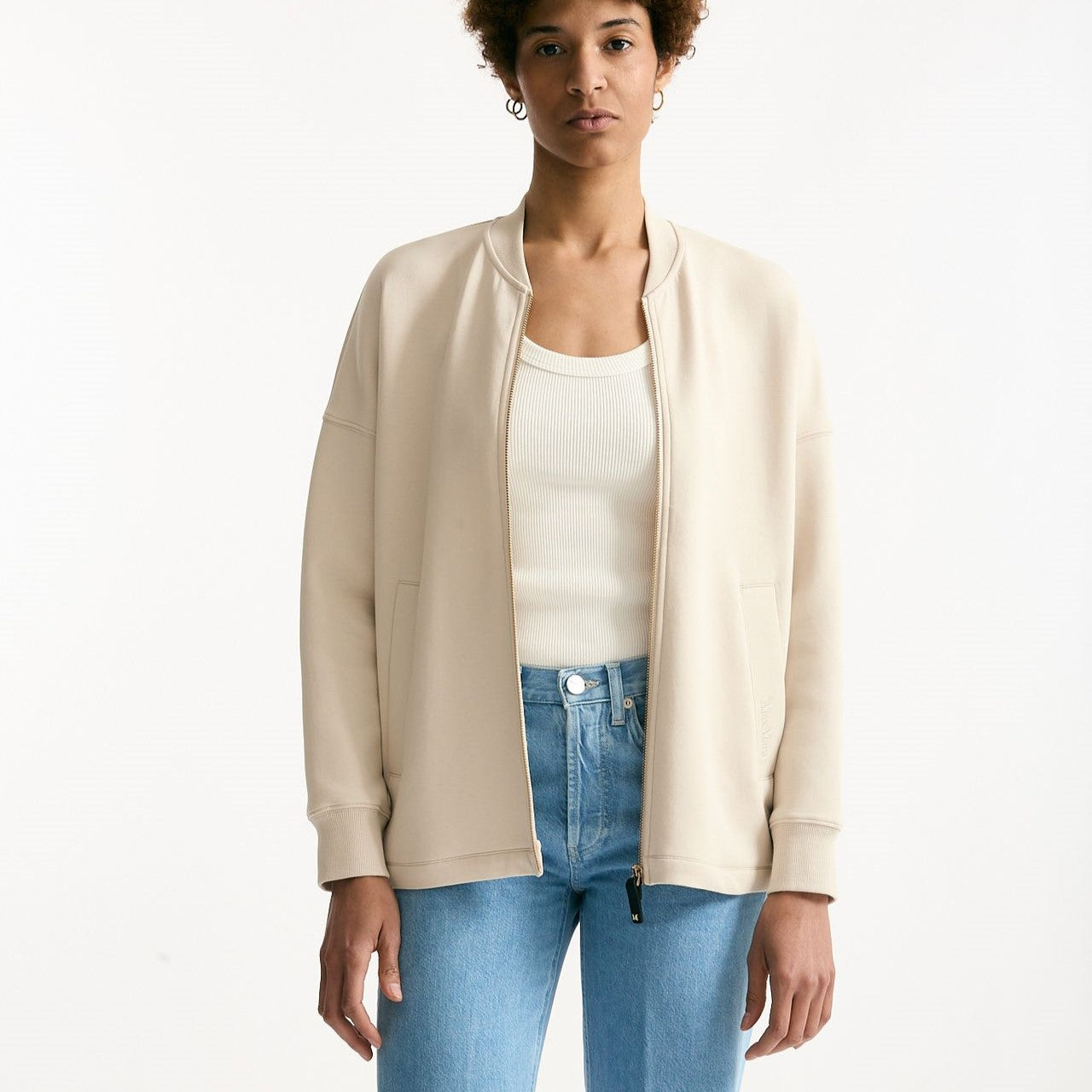 Giacca RADIOSO in felpa jersey panna donna Max mara s - 7
