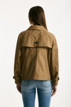 Trench crop TESORO in twill antigoccia cammello donna Max mara s - 2