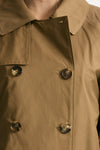 Trench crop TESORO in twill antigoccia cammello donna Max mara s - 4