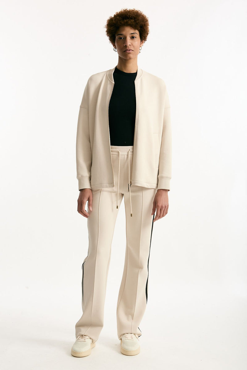 Pantalone VENTO in jersey di cotone panna donna Max mara s - 1