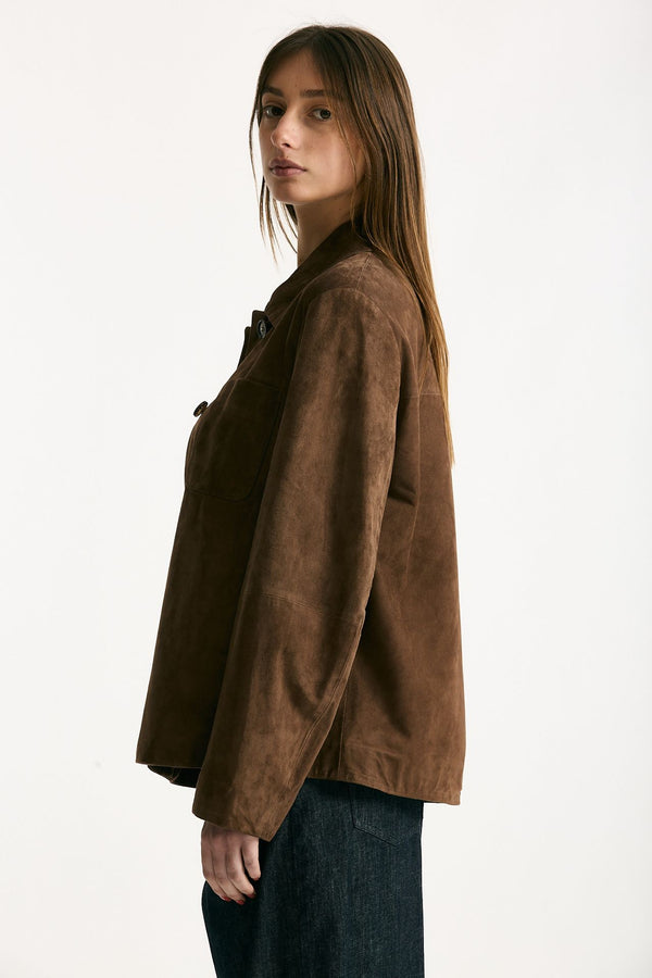 Giacca in suede marrone donna Max mara s