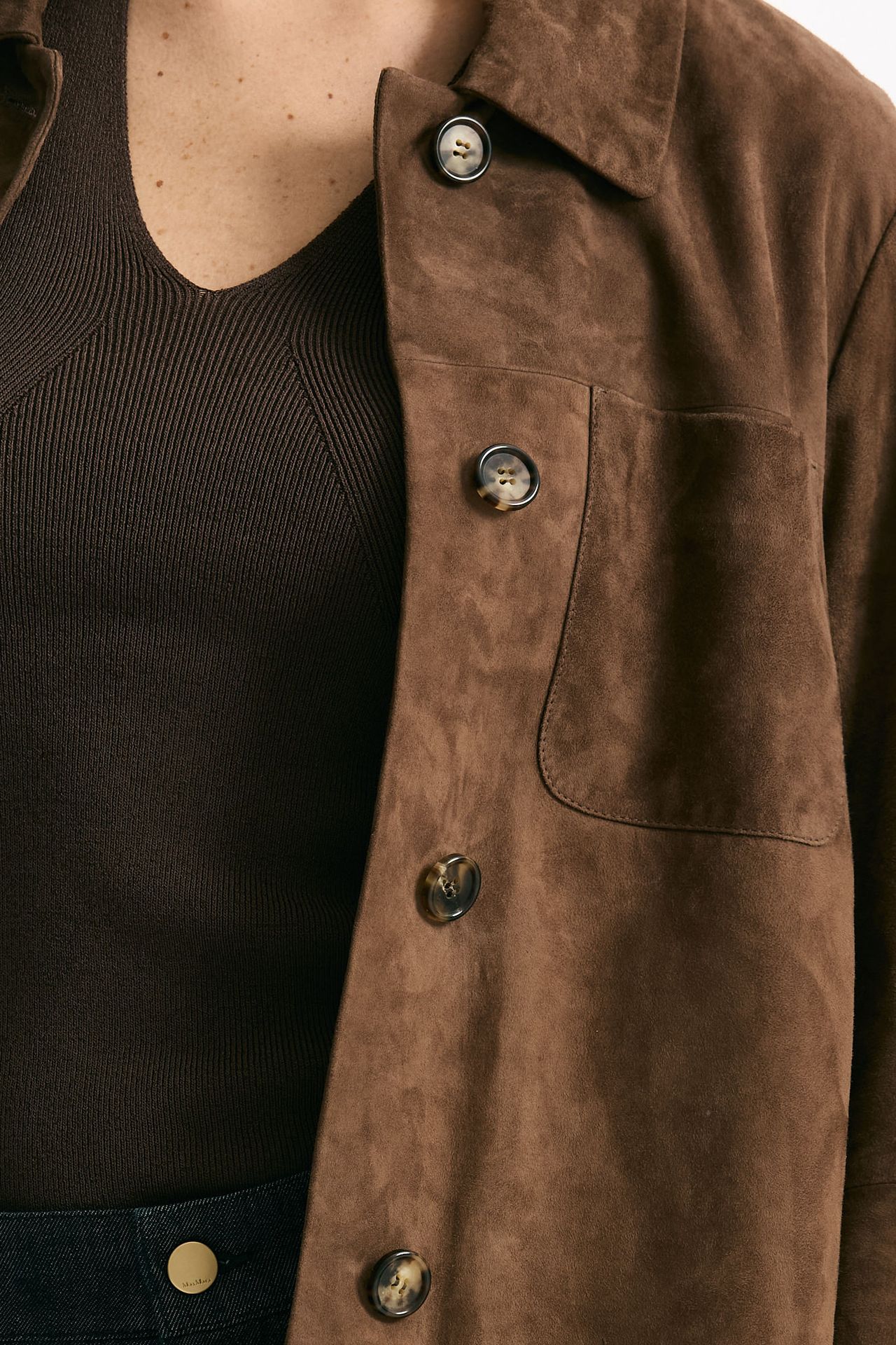 Giacca in suede marrone donna Max mara s - 5
