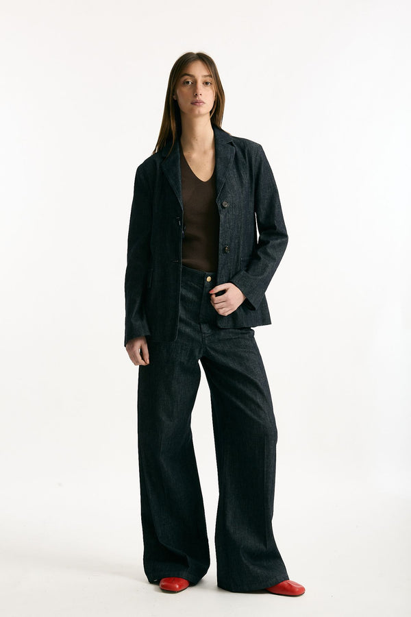 Giacca in denim stretch LEONE blu scuro donna Max mara s