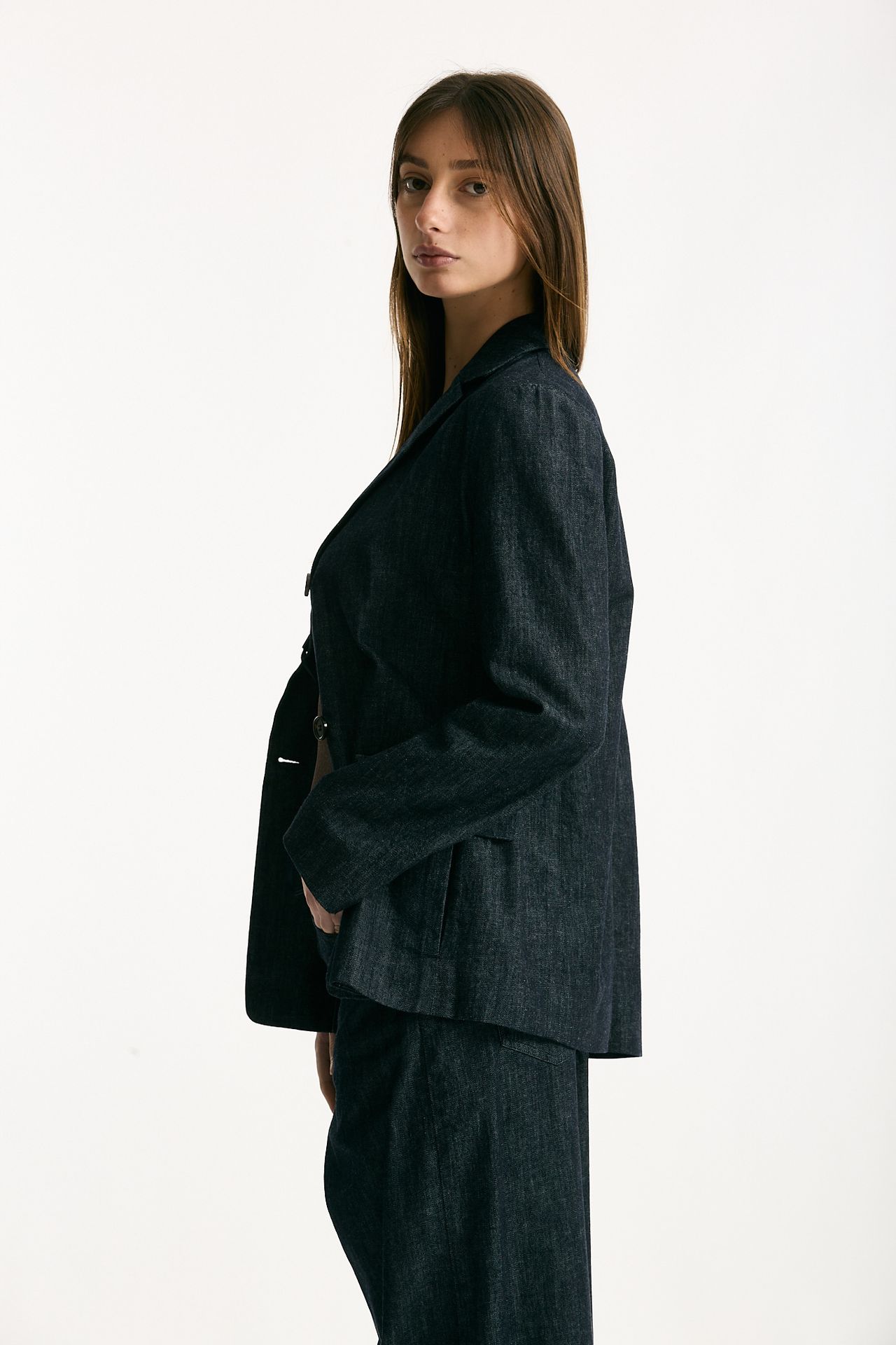 Giacca in denim stretch LEONE blu scuro donna Max mara s - 4