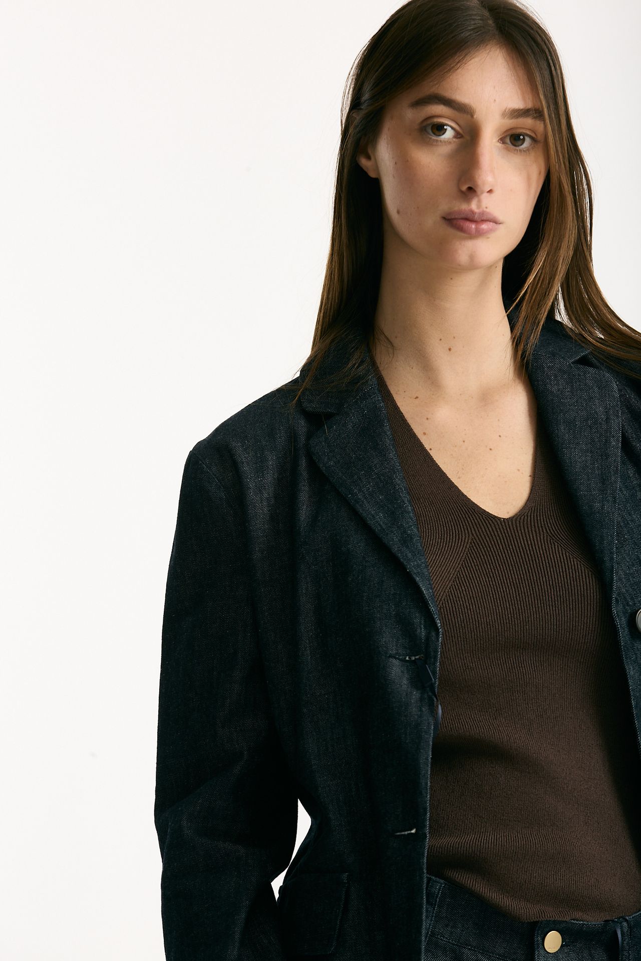 Giacca in denim stretch LEONE blu scuro donna Max mara s - 6