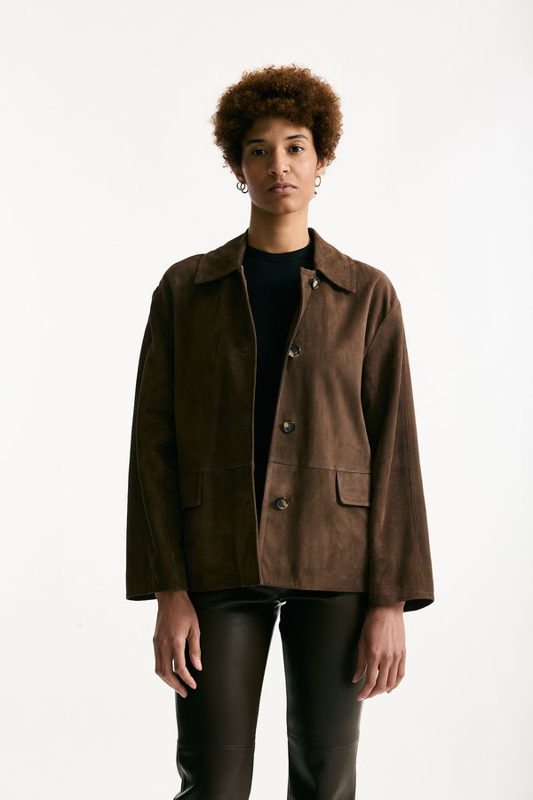 Giacca in suede SHARME marrone donna Max mara s