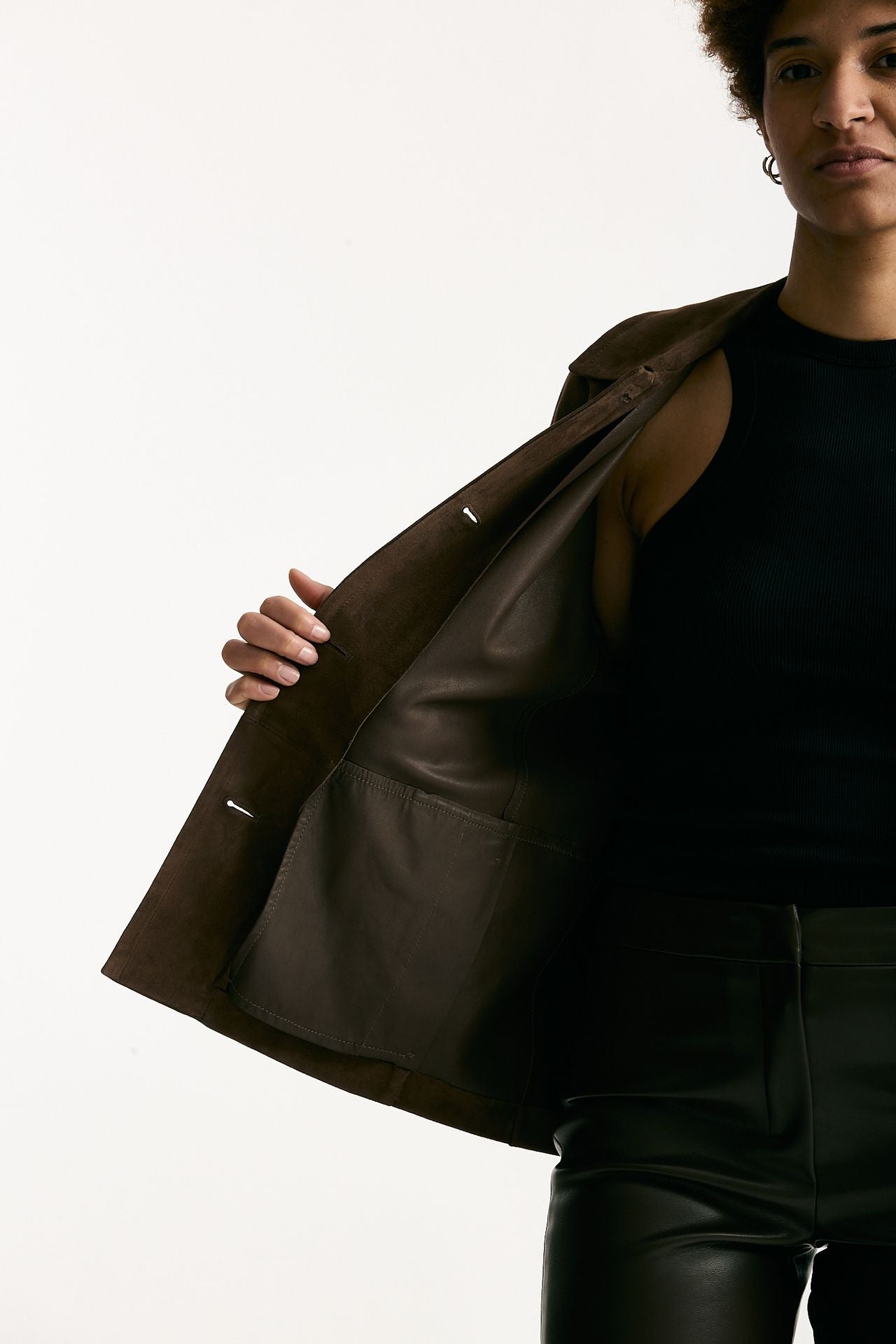 Giacca in suede SHARME marrone donna Max mara s - 5