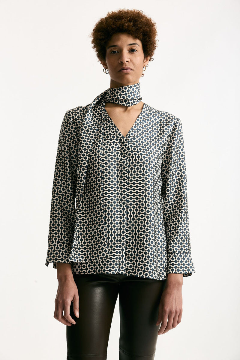 Camicia VITTORIA in seta stampata Fantasia donna Max mara s - 3