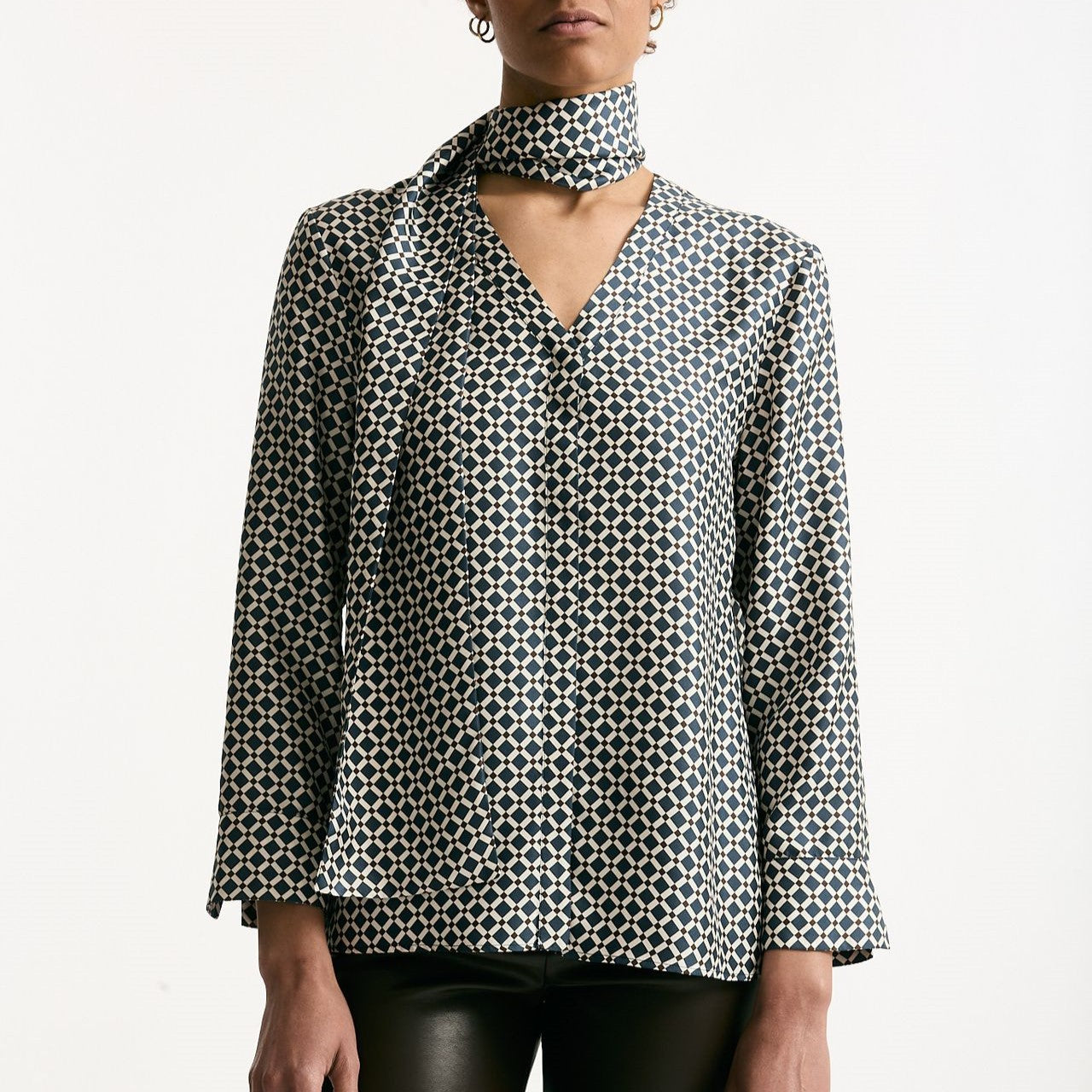 Camicia VITTORIA in seta stampata Fantasia donna Max mara s - 8