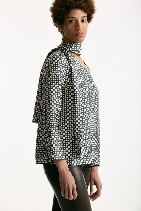 Camicia VITTORIA in seta stampata Fantasia donna Max mara s