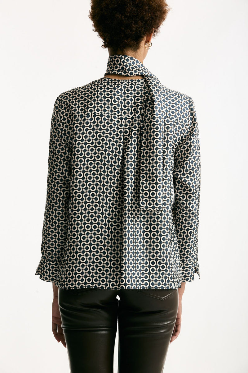Camicia VITTORIA in seta stampata Fantasia donna Max mara s - 4