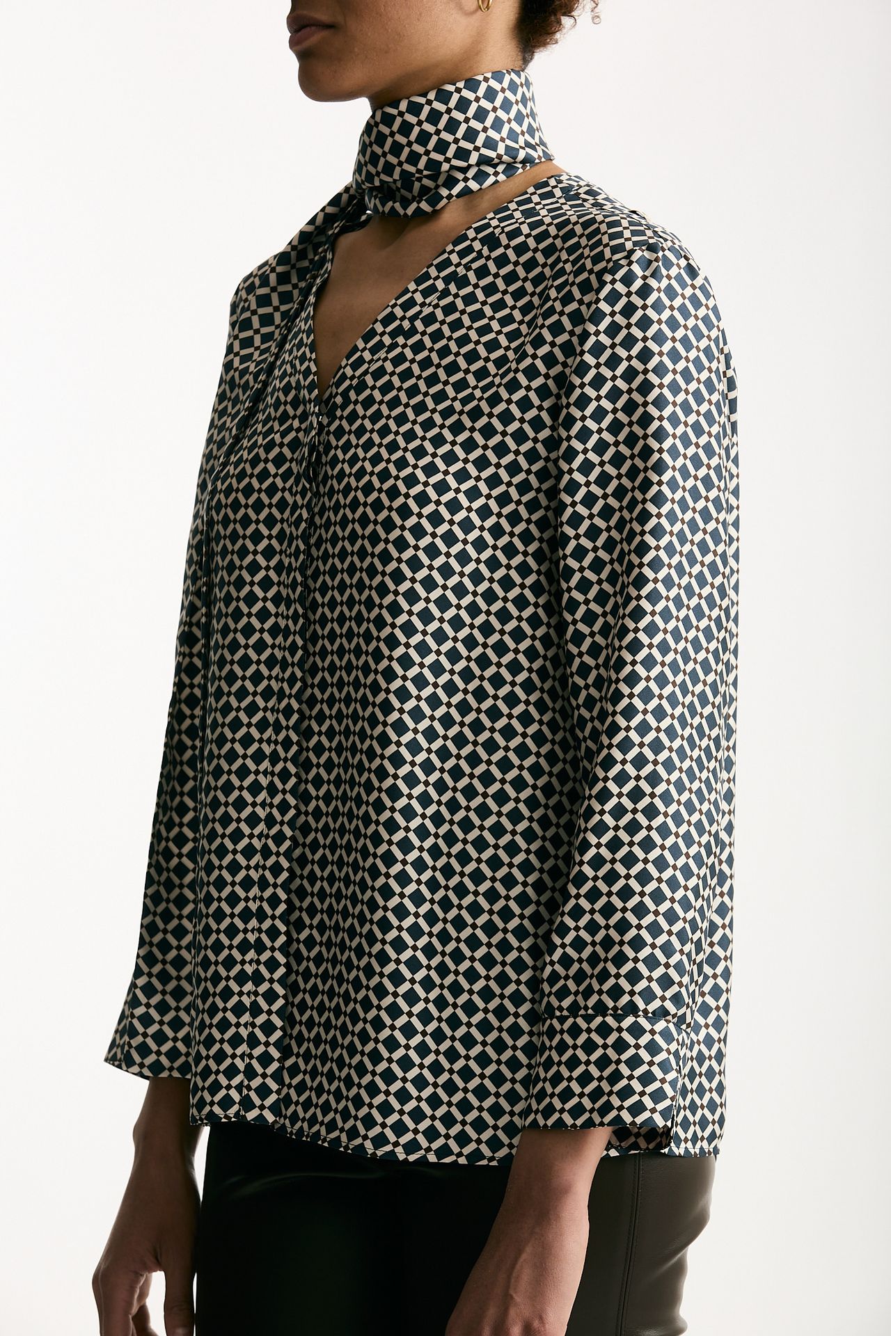 Camicia VITTORIA in seta stampata Fantasia donna Max mara s - 5