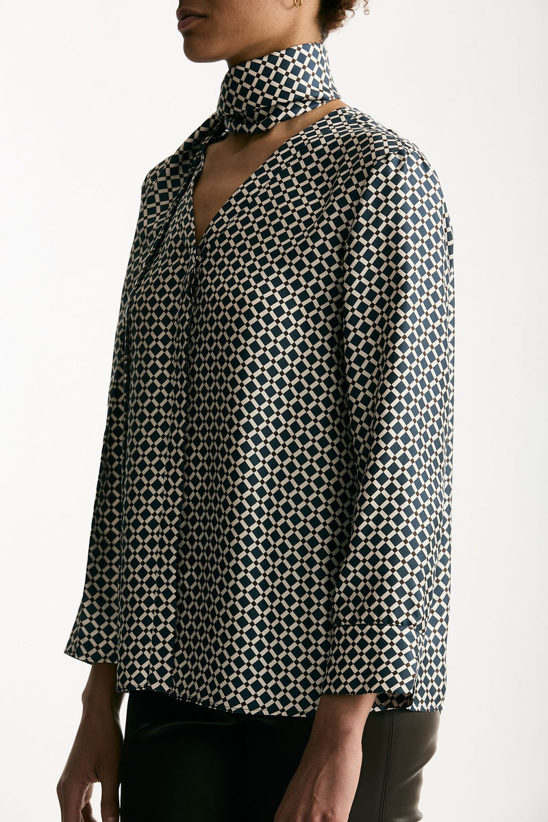 Camicia VITTORIA in seta stampata Fantasia donna Max mara s - 5