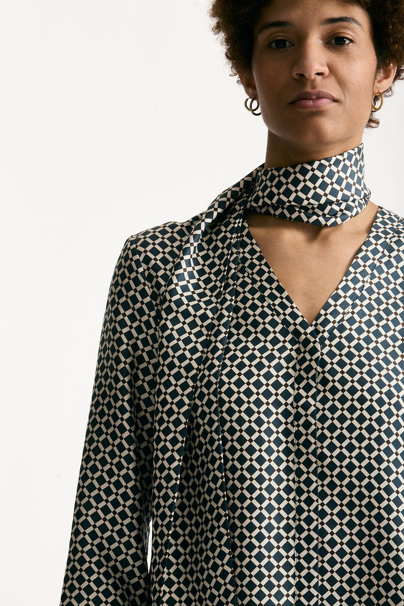 Camicia VITTORIA in seta stampata Fantasia donna Max mara s - 6
