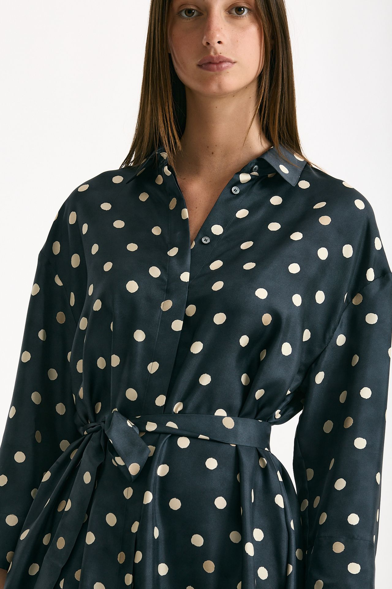 Abito in twill di seta LEVA pois donna Max mara s - 5