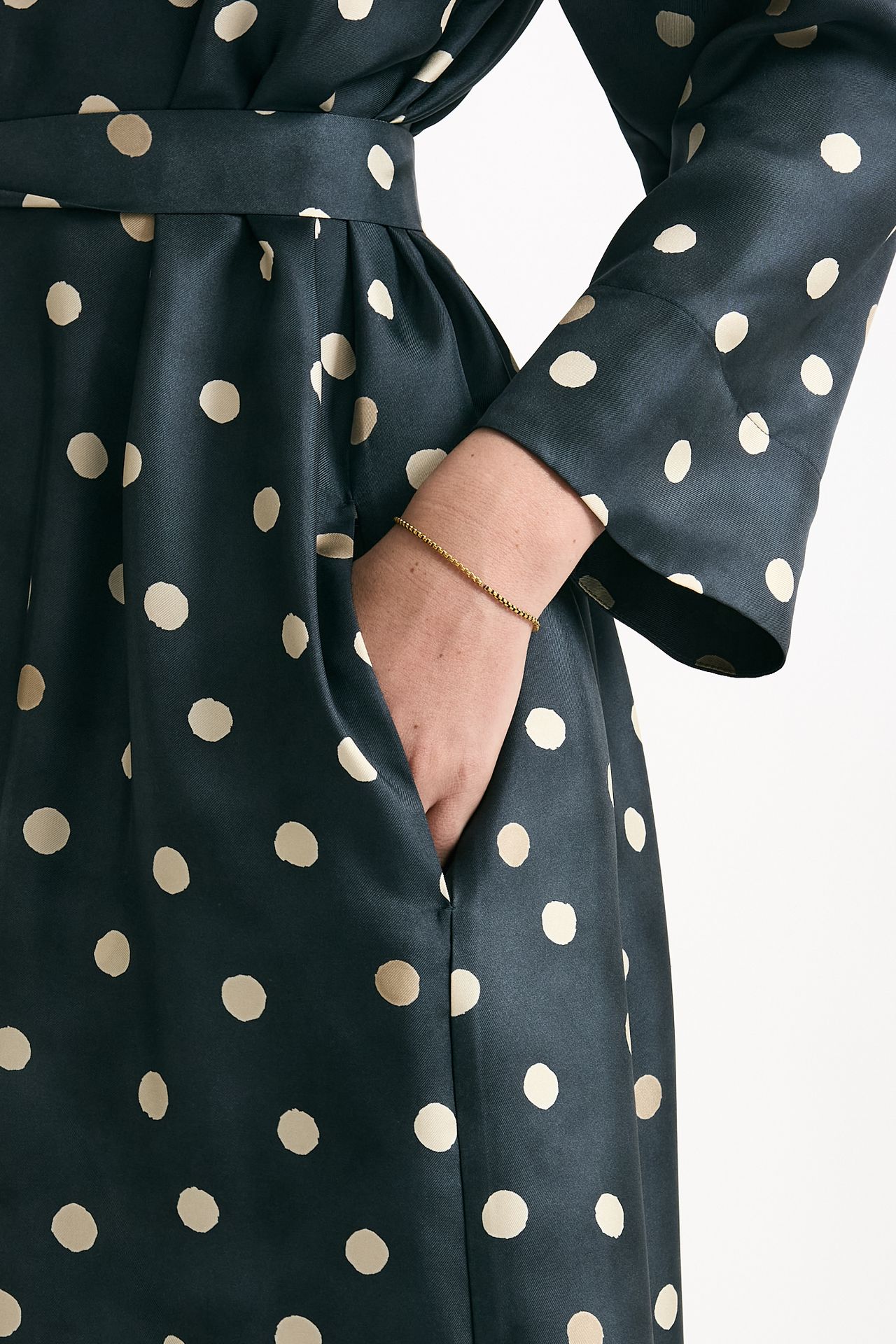 Abito in twill di seta LEVA pois donna Max mara s - 6