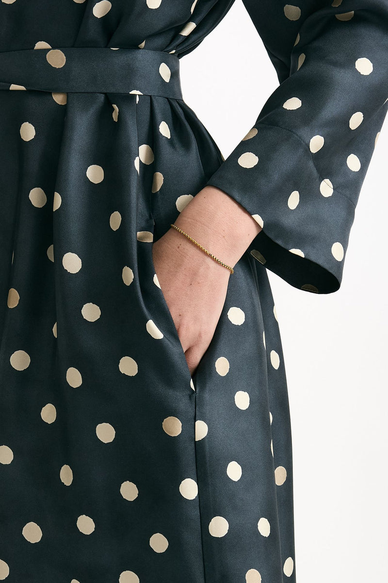 Abito in twill di seta LEVA pois donna Max mara s - 6