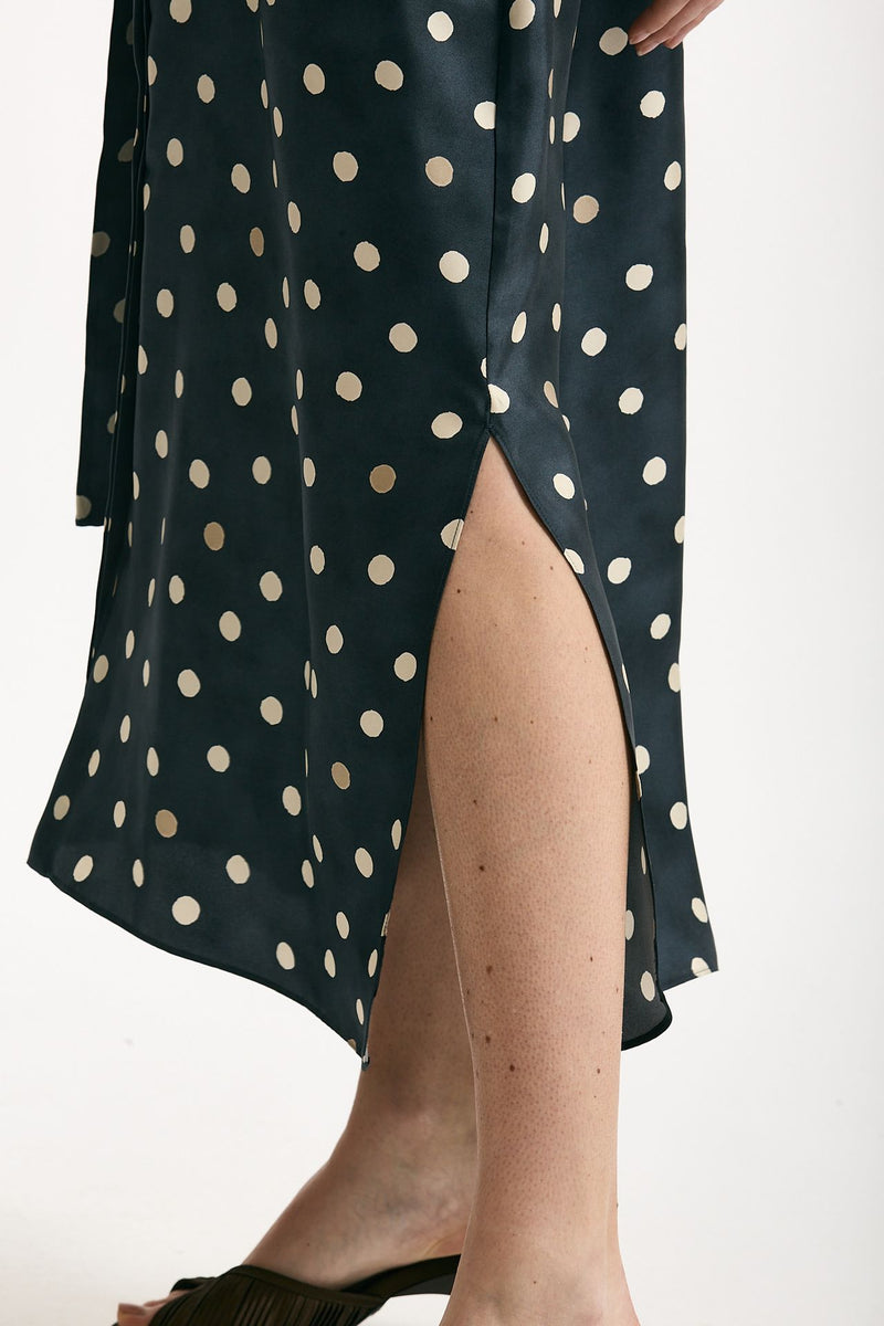Abito in twill di seta LEVA pois donna Max mara s - 7