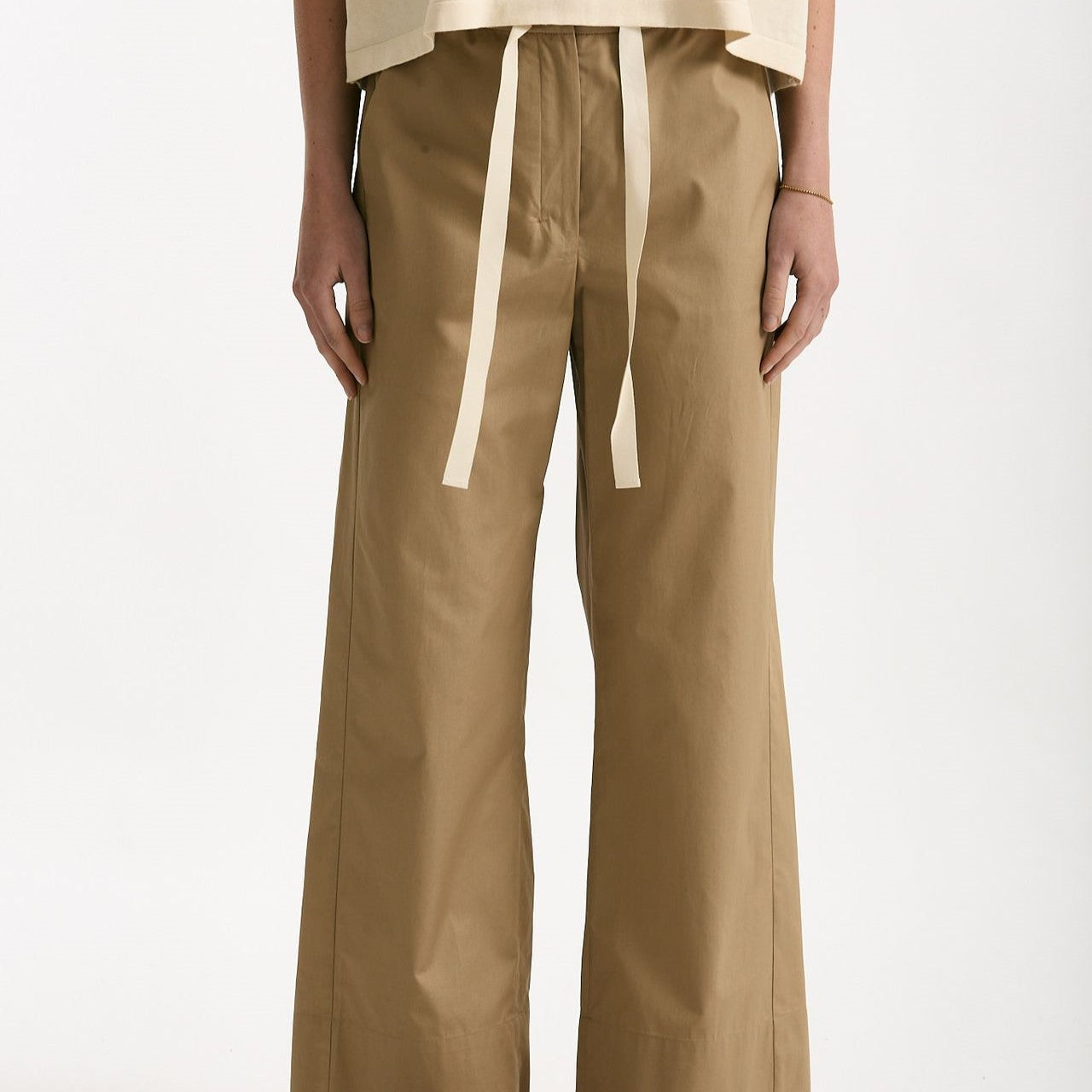 Pantalone coulisse ARGENTO beige donna Max mara s - 6