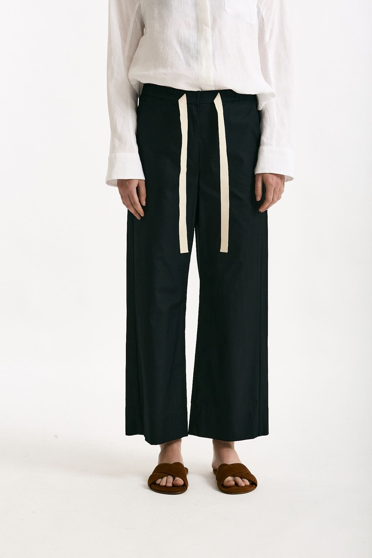 Pantalone coulisse ARGENTO nero donna Max mara s - 1