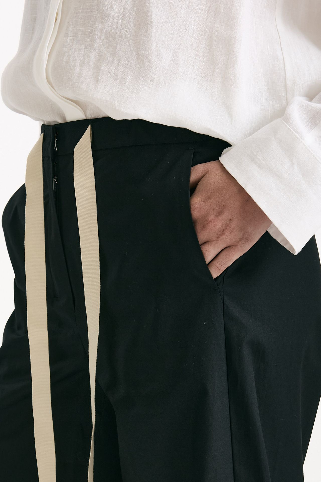 Pantalone coulisse ARGENTO nero donna Max mara s - 4