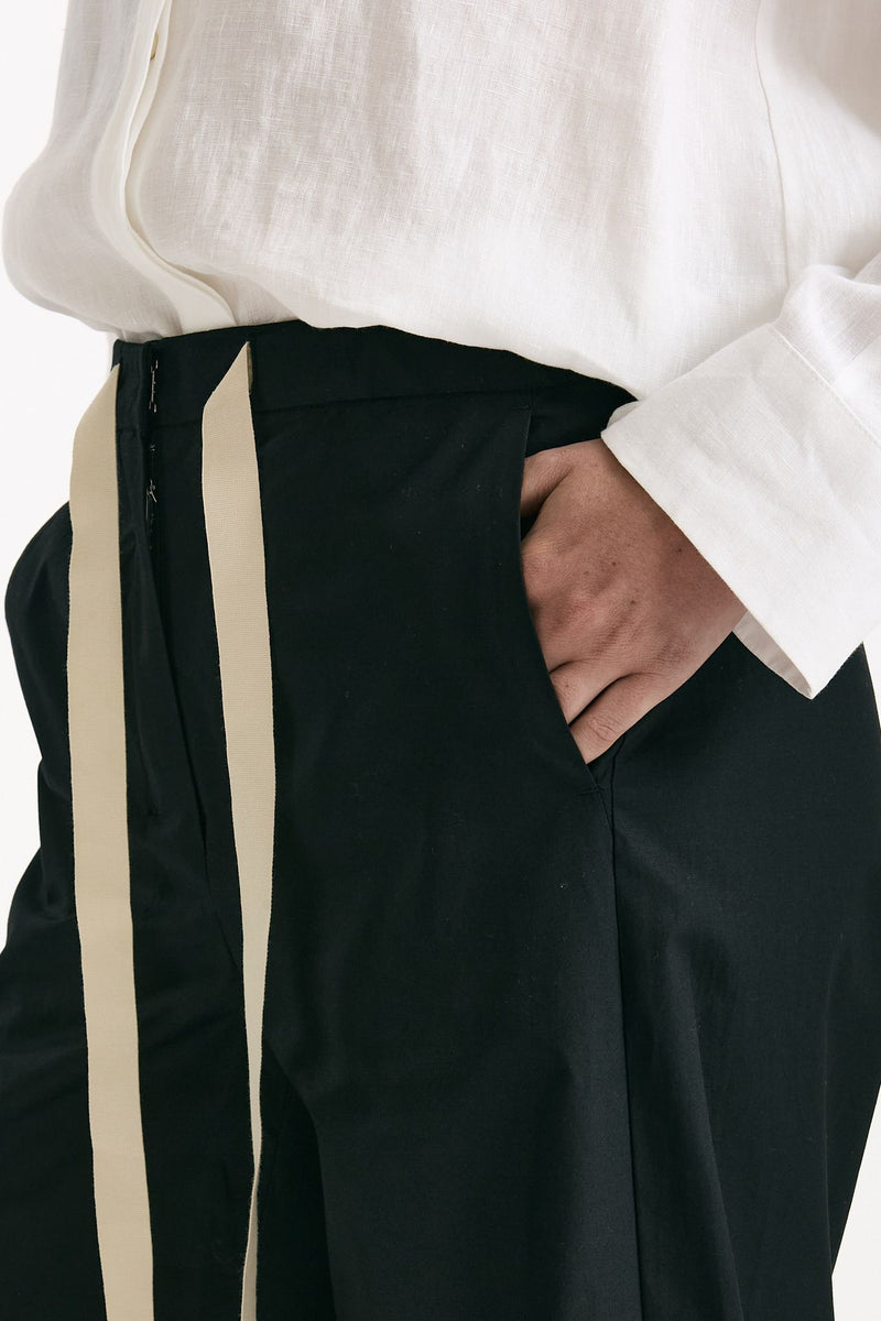 Pantalone coulisse ARGENTO nero donna Max mara s - 4