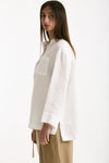 Camicia coreana CANTICO bianco donna Max mara s - 3