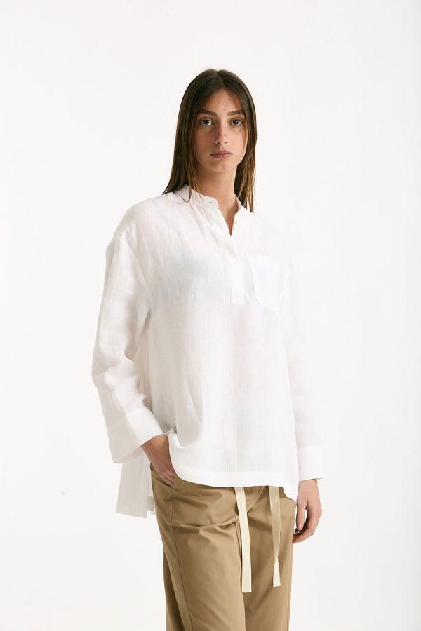 Camicia coreana CANTICO bianco donna Max mara s