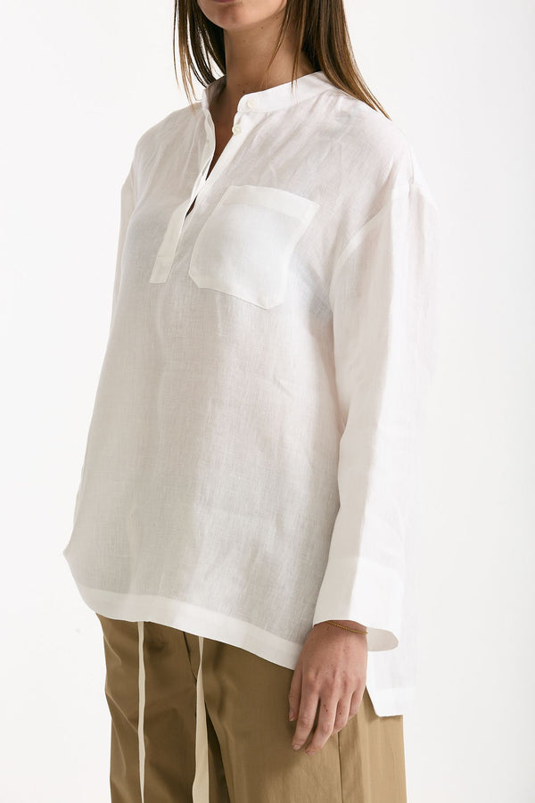 Camicia coreana CANTICO bianco donna Max mara s