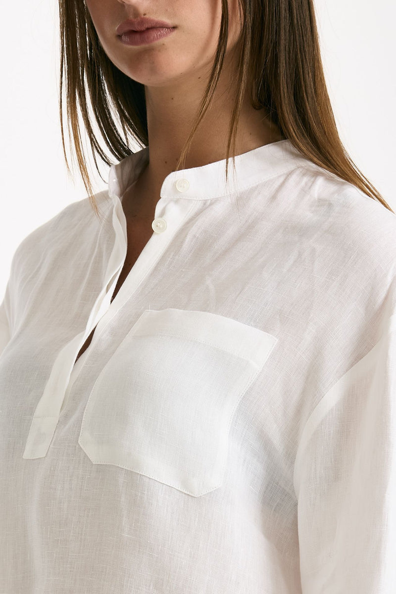 Camicia coreana CANTICO bianco donna Max mara s - 5