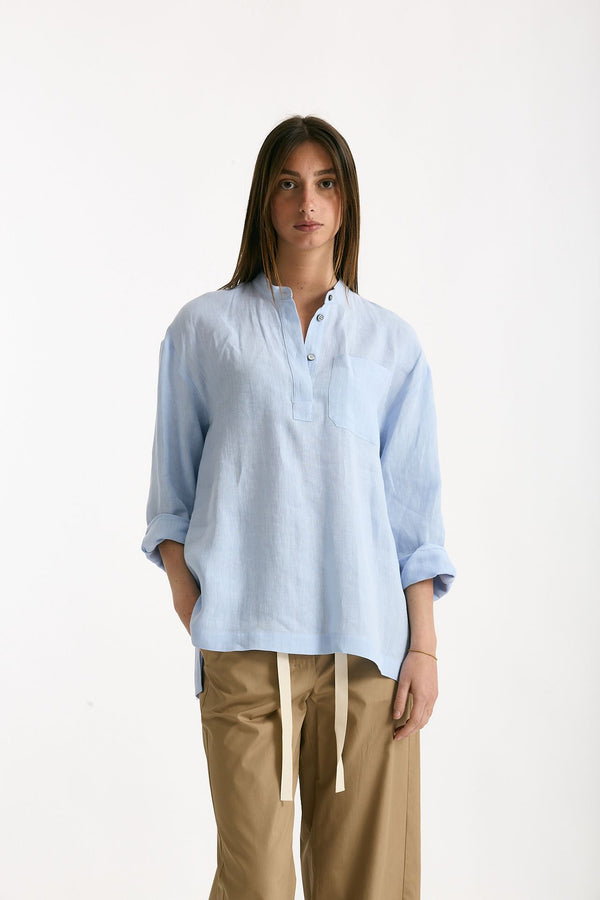 Camicia coreana CANTICO azzurro donna Max mara s