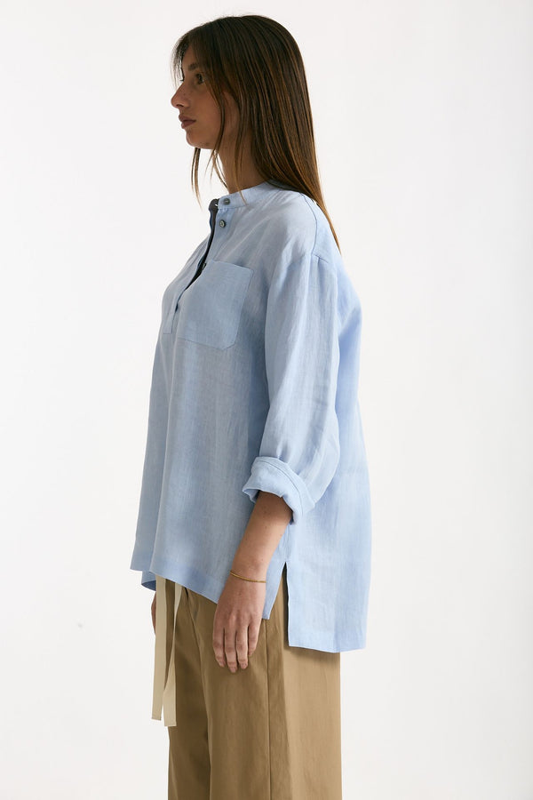 Camicia coreana CANTICO azzurro donna Max mara s