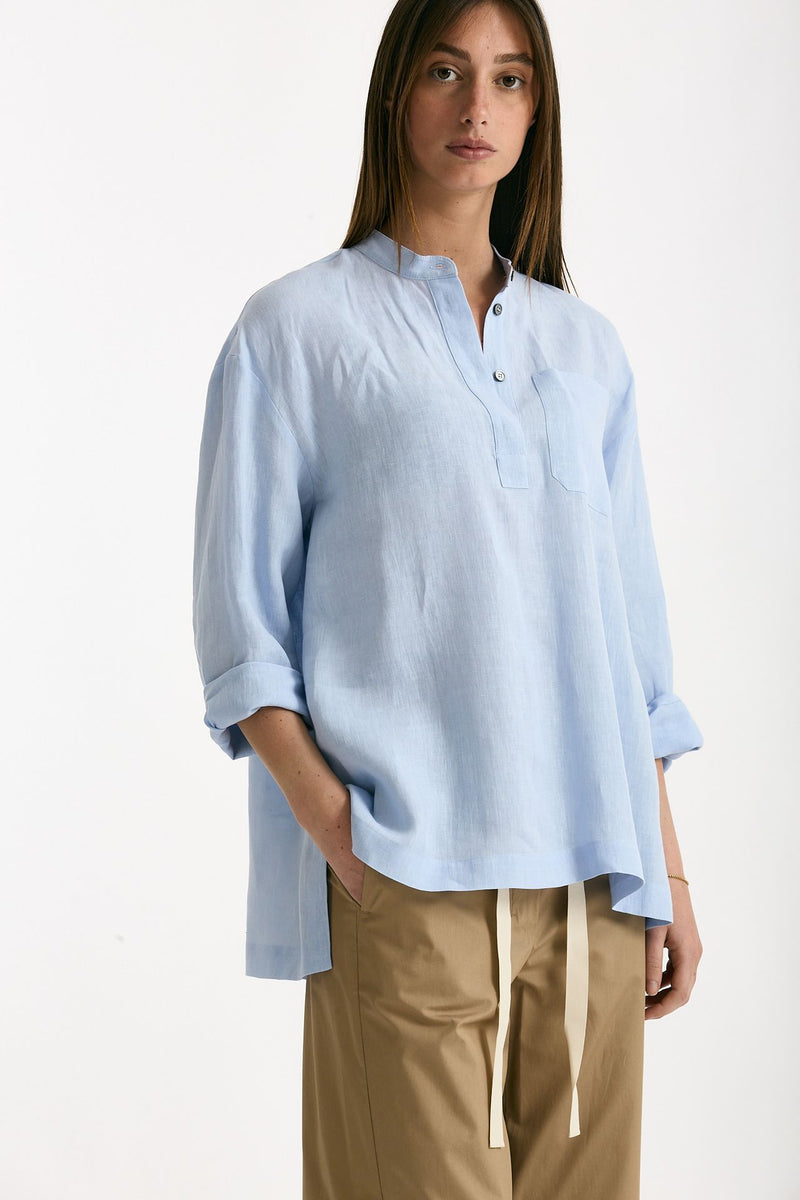 Camicia coreana CANTICO azzurro donna Max mara s - 4