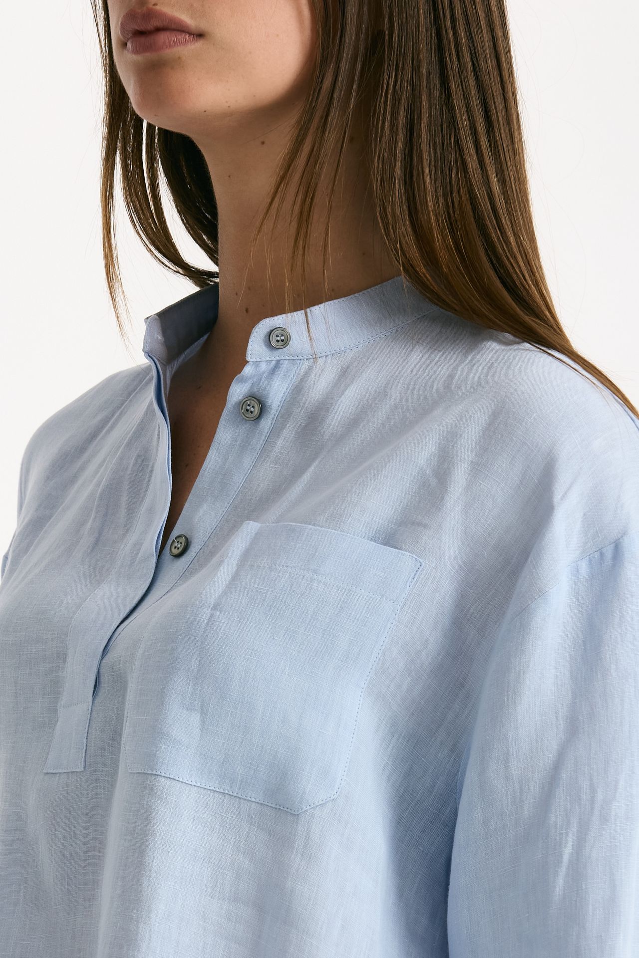 Camicia coreana CANTICO azzurro donna Max mara s - 5