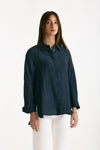 Camicia in lino GAIA blu donna Max mara s - 3