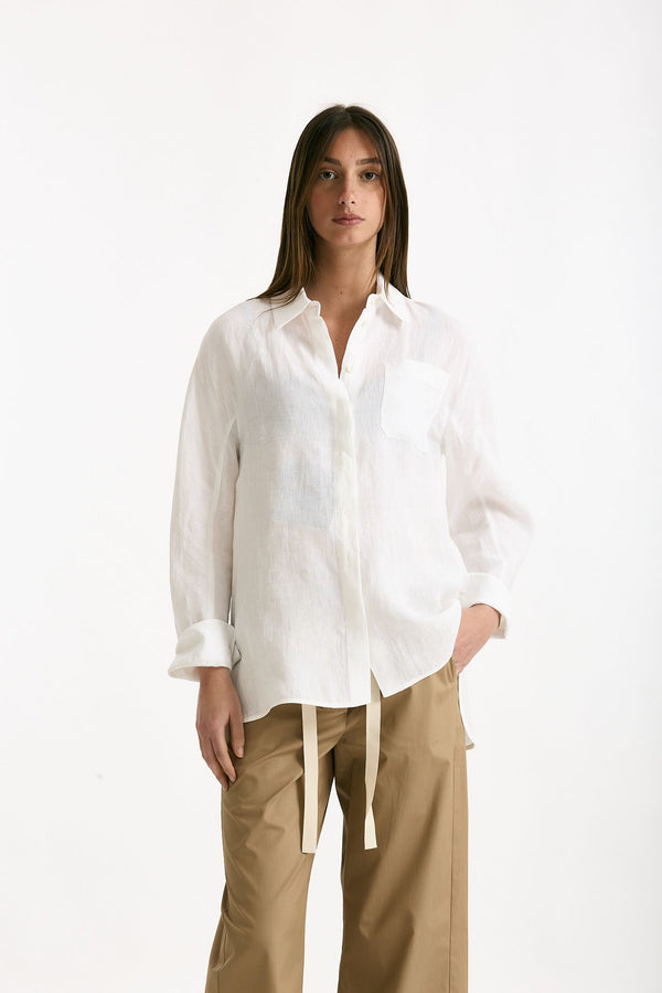 Camicia in lino GAIA bianco donna Max mara s