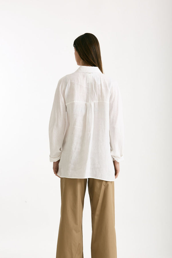 Camicia in lino GAIA bianco donna Max mara s
