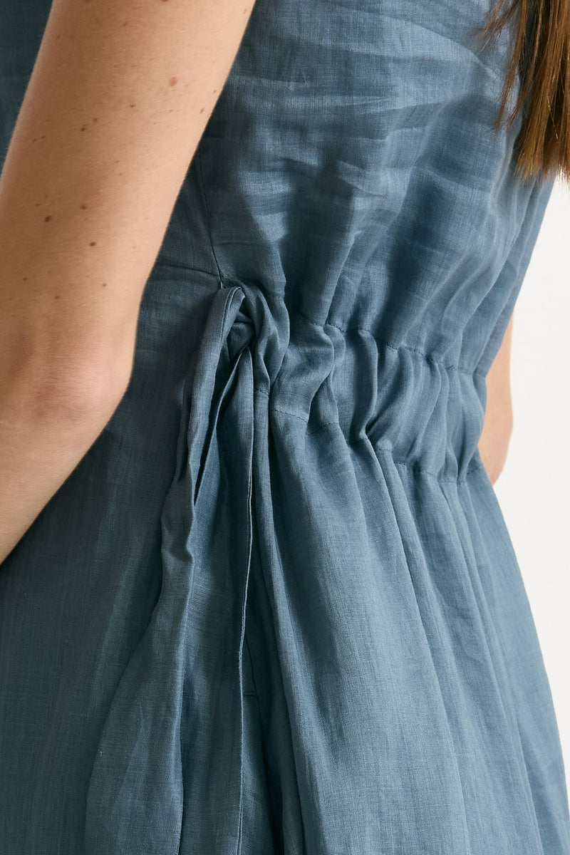 Abito in ramie QUILE azzurro donna Max mara s - 4